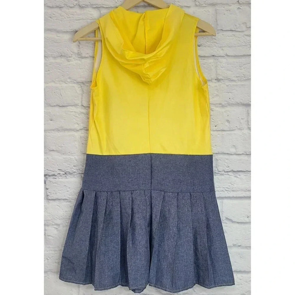 Rubies Despicable Me Minion Hooded Dress Costume Junior Medium Yellow Sleeveless - Picture 2 of 7